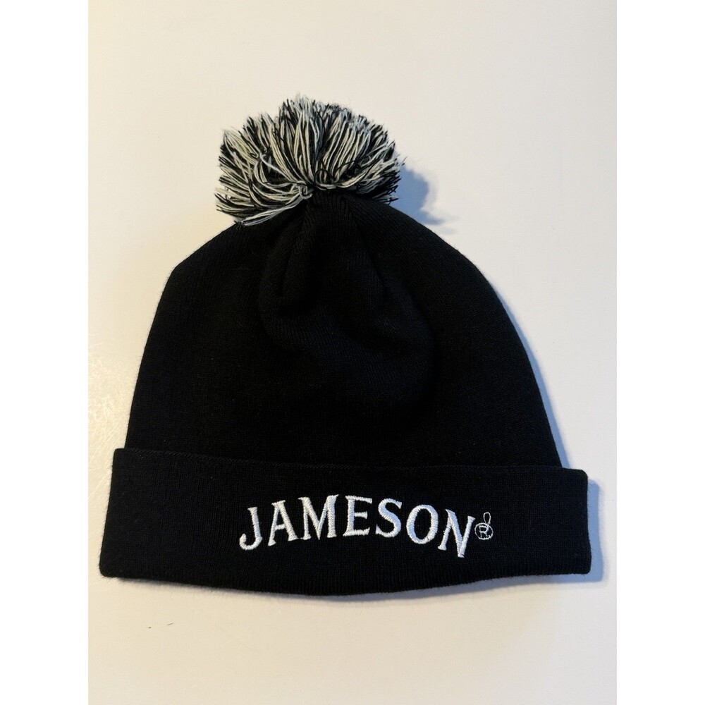 Jameson Irish Whiskey Milwaukee Bucks Beanie Hat Black Embroidered Knit Winter